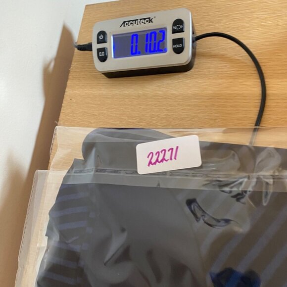 Chicos Top Womens 3 US Extra Large Alamo Navy Striped Asymmetric Short Sleeves - Picture 12 of 12